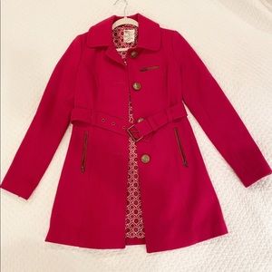 Pink wool pea coat XS, Tulle.